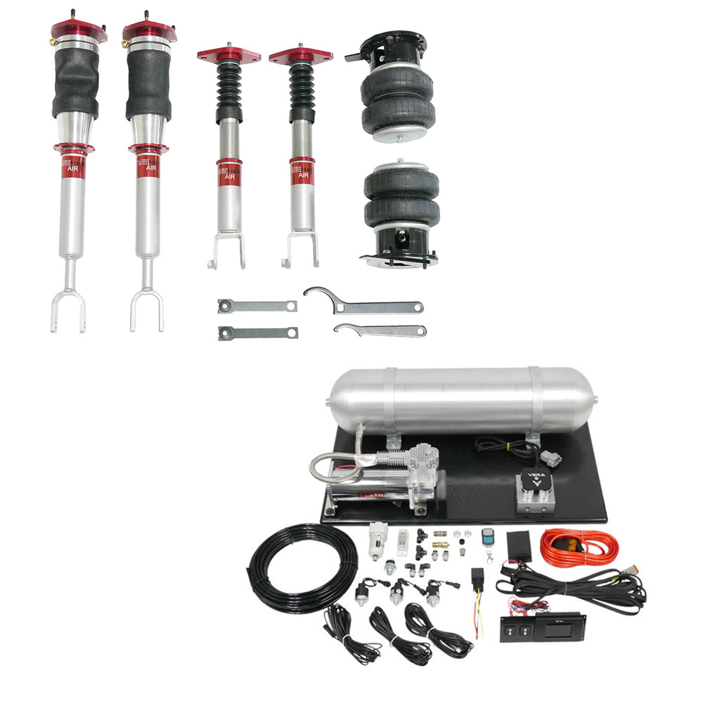 TruHart AirPlus Air Struts w/ VERA Evo Bluetooth Management For 03-07 Infiniti G35 03-08 Nissan 350Z RWD