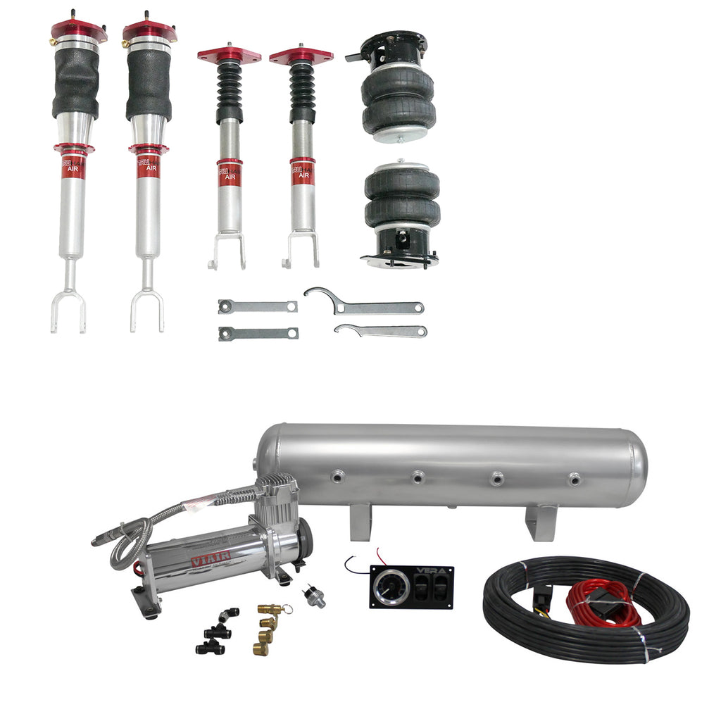 TruHart AirPlus Air Struts w/ VERA Essential Management For 03-07 Infiniti G35 03-08 Nissan 350Z RWD