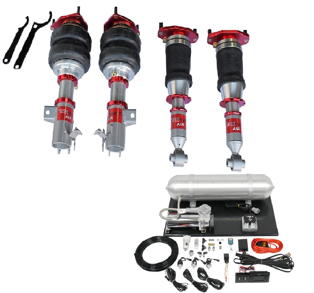 TruHart AirPlus Air Struts w/ VERA Evo Bluetooth Management For 08+ Subaru STI 15+ Subaru WRX
