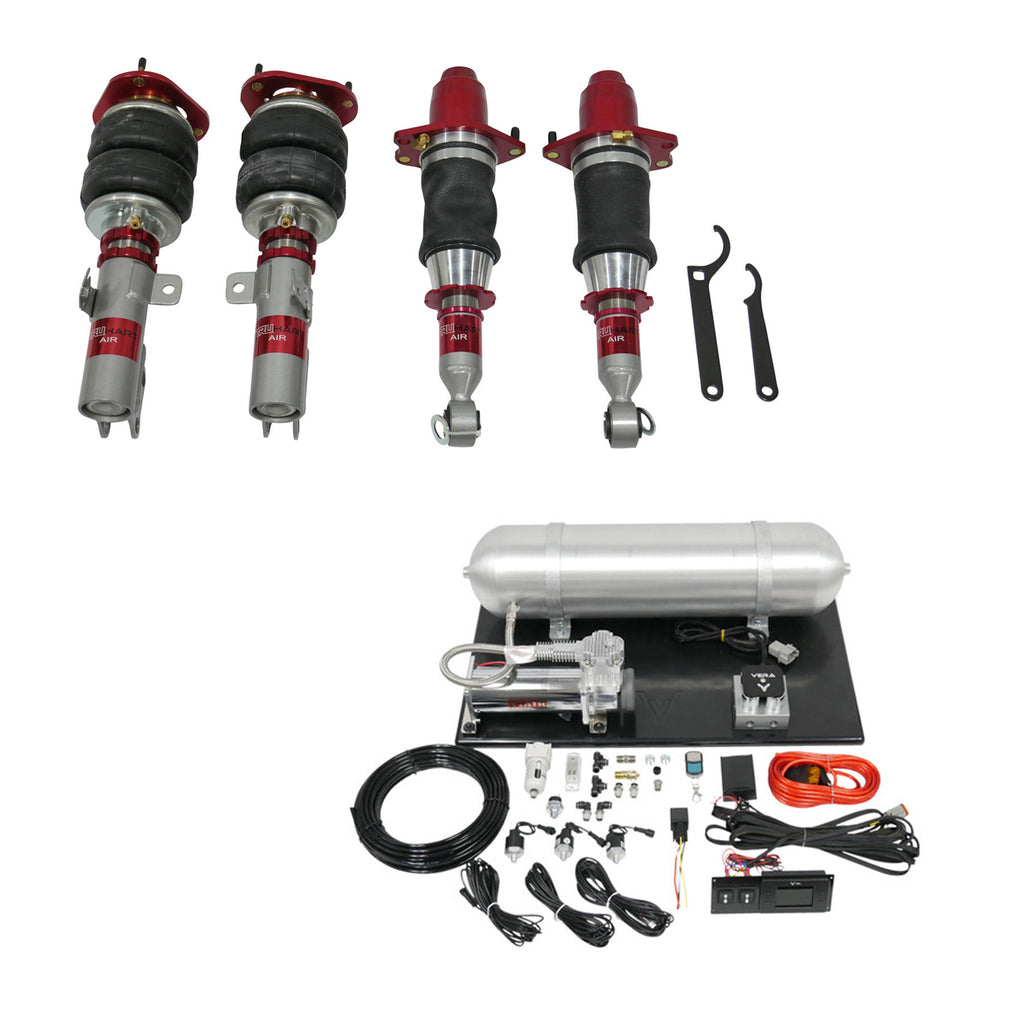 TruHart AirPlus Air Struts w/ VERA Essential Management For 03-08 Toyota Corolla