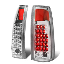 Load image into Gallery viewer, 89-90 Chevy C/K Series LED Tail Lights - Chrome/Clear