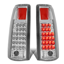 Load image into Gallery viewer, 89-90 Chevy C/K Series LED Tail Lights - Chrome/Clear