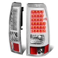 Load image into Gallery viewer, 03-07 Chevy Silverado GMC Sierra LED Tail Lights Chrome Clear