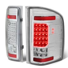 Load image into Gallery viewer, 07-14 Chevy Silverado GMC Sierra LED Tail Lights - Chrome/Clear