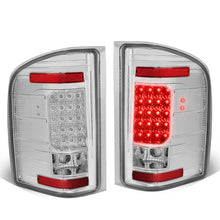 Load image into Gallery viewer, 07-14 Chevy Silverado GMC Sierra LED Tail Lights - Chrome/Clear