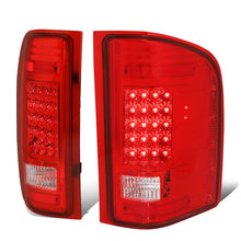 Load image into Gallery viewer, 2007-2014 Chevrolet Silverado GMC Sierra LED Tail Lights Chrome Red