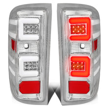 Load image into Gallery viewer, 14-19 Chevy Silverado &amp; GMC Sierra C-Bar LED Tail Lights Chrome/Clear