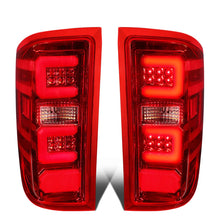 Load image into Gallery viewer, 14-19 Chevy Silverado GMC Sierra C-Bar Style LED Tail Lights Chrome/Red