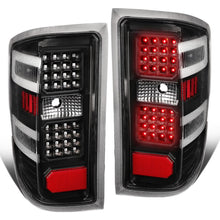 Load image into Gallery viewer, 14-19 Chevy Silverado &amp; GMC Sierra Dual LED Tail Lights Black/Clear