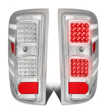 Load image into Gallery viewer, 14-19 Chevy Silverado GMC Sierra Dual LED Tail Lights Chrome Clear