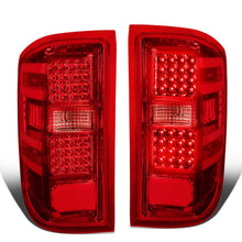 Load image into Gallery viewer, 2014-2019 Chevrolet Silverado GMC Sierra Dual LED Tail Lights Chrome