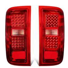 Load image into Gallery viewer, 2014-2019 Chevrolet Silverado GMC Sierra Dual LED Tail Lights Chrome