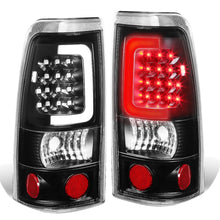 Load image into Gallery viewer, 99-02 Chevy Silverado / GMC Sierra C-Bar 3D U-Halo LED Tail Lights