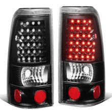 Load image into Gallery viewer, 99-03 Chevrolet Silverado GMC Sierra LED Tail Lights Black Clear