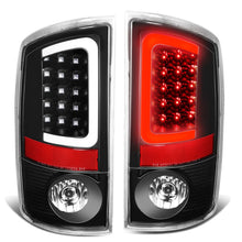 Load image into Gallery viewer, 02-06 Dodge Ram C-Bar U-Halo LED Tail Lights Black/Clear
