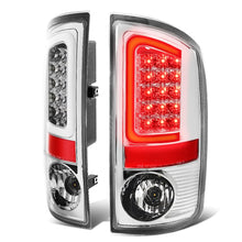Load image into Gallery viewer, 02-06 Dodge Ram C-Bar U-Halo LED Tail Lights Chrome Clear