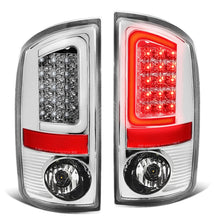 Load image into Gallery viewer, 02-06 Dodge Ram C-Bar U-Halo LED Tail Lights Chrome Clear