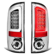 Load image into Gallery viewer, 02-06 Dodge Ram C-Bar U-Halo LED Tail Lights Chrome Clear