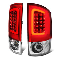 Load image into Gallery viewer, 02-06 Dodge Ram C-Bar U-Halo LED Tail Lights Chrome Red