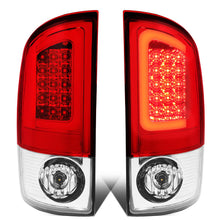 Load image into Gallery viewer, 02-06 Dodge Ram C-Bar U-Halo LED Tail Lights Chrome Red