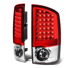 Load image into Gallery viewer, 02-06 Dodge Ram LED Tail Lights - Chrome Red