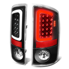 Load image into Gallery viewer, 07-09 Dodge Ram C-Bar 3D U-Halo LED Tail Lights Black/Clear