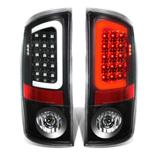 Load image into Gallery viewer, 07-09 Dodge Ram C-Bar 3D U-Halo LED Tail Lights Black/Clear