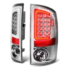 Load image into Gallery viewer, 07-09 Dodge Ram C-Bar 3D U-Halo LED Tail Lights Chrome/Clear