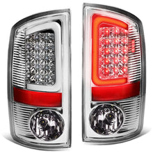 Load image into Gallery viewer, 07-09 Dodge Ram C-Bar 3D U-Halo LED Tail Lights Chrome/Clear