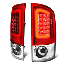 Load image into Gallery viewer, 07-09 Dodge Ram C-Bar 3D U-Halo LED Tail Lights Chrome Red