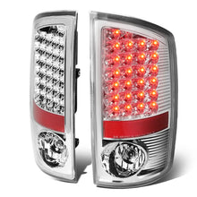 Load image into Gallery viewer, 2007-2009 Dodge Ram LED Tail Lights Chrome/Clear
