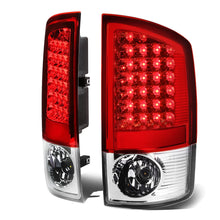 Load image into Gallery viewer, 07-09 Dodge Ram 1500 2500 3500 LED Tail Lights Chrome Red