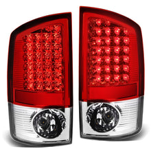 Load image into Gallery viewer, 07-09 Dodge Ram 1500 2500 3500 LED Tail Lights Chrome Red