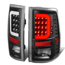 Load image into Gallery viewer, 09-17 Dodge Ram 1500/2500/3500 C-Bar Style 3D LED Tail Lights Black/Clear