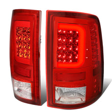 Load image into Gallery viewer, 09-17 Dodge Ram C-Bar 3D LED Tail Lights Chrome Red