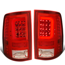 Load image into Gallery viewer, 09-17 Dodge Ram C-Bar 3D LED Tail Lights Chrome Red