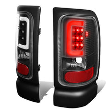 Load image into Gallery viewer, 94-02 Dodge Ram C-Bar 3D U-Halo LED Tail Lights Black/Clear