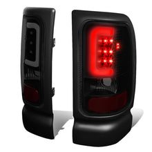 Load image into Gallery viewer, 94-02 Dodge Ram C-Bar 3D U-Halo LED Tail Lights Black Smoke