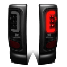 Load image into Gallery viewer, 94-02 Dodge Ram C-Bar 3D U-Halo LED Tail Lights Black Smoke