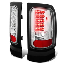 Load image into Gallery viewer, 94-02 Dodge Ram LED Tail Lights - Chrome/Clear