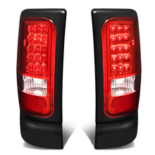 Load image into Gallery viewer, 94-02 Dodge Ram LED Tail Lights Chrome Red
