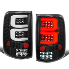 Load image into Gallery viewer, 04-08 Ford F-150 3D Style Dual C-Bar LED Tail Lights - Black/Clear