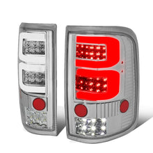 Load image into Gallery viewer, 04-08 Ford F-150 3D Style Dual C-Bar LED Tail Lights - Chrome/Clear