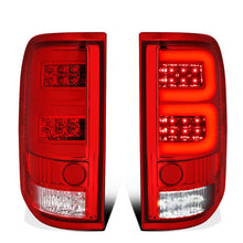 Load image into Gallery viewer, 04-08 Ford F-150 3D Style Dual C-Bar LED Tail Lights - Chrome/Red