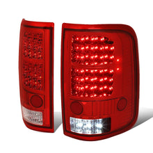 Load image into Gallery viewer, 04-08 Ford F-150 LED Tail Lights Chrome Red