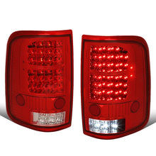 Load image into Gallery viewer, 04-08 Ford F-150 LED Tail Lights Chrome Red