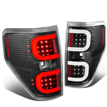 Load image into Gallery viewer, 09-14 Ford F-150 Dual C-Bar 3D LED Tail Lights Black/Clear