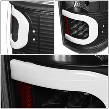 Load image into Gallery viewer, 09-14 Ford F-150 Dual C-Bar 3D LED Tail Lights Black/Clear