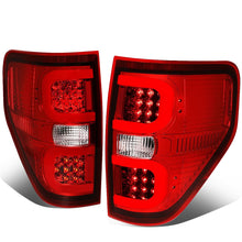 Load image into Gallery viewer, 09-14 Ford F-150 Dual C-Bar 3D LED Tail Lights - Chrome/Red