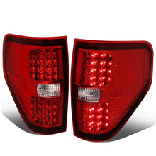 Load image into Gallery viewer, 09-14 Ford F-150 Full LED Tail Lights - Chrome/Red